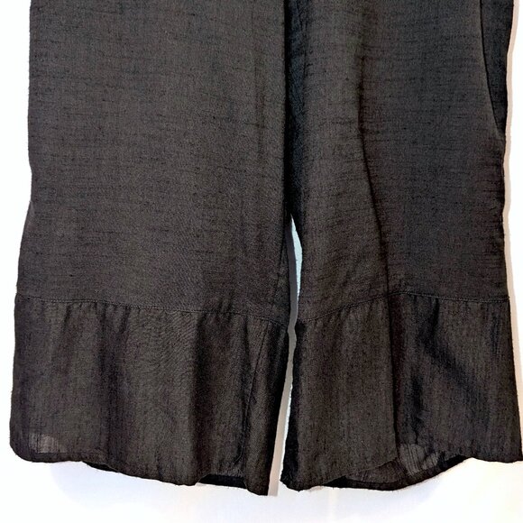 NWT Express | Halter Neck Cotton Blend Lightweight Jumpsuit in Black | Medium - Picture 9 of 13